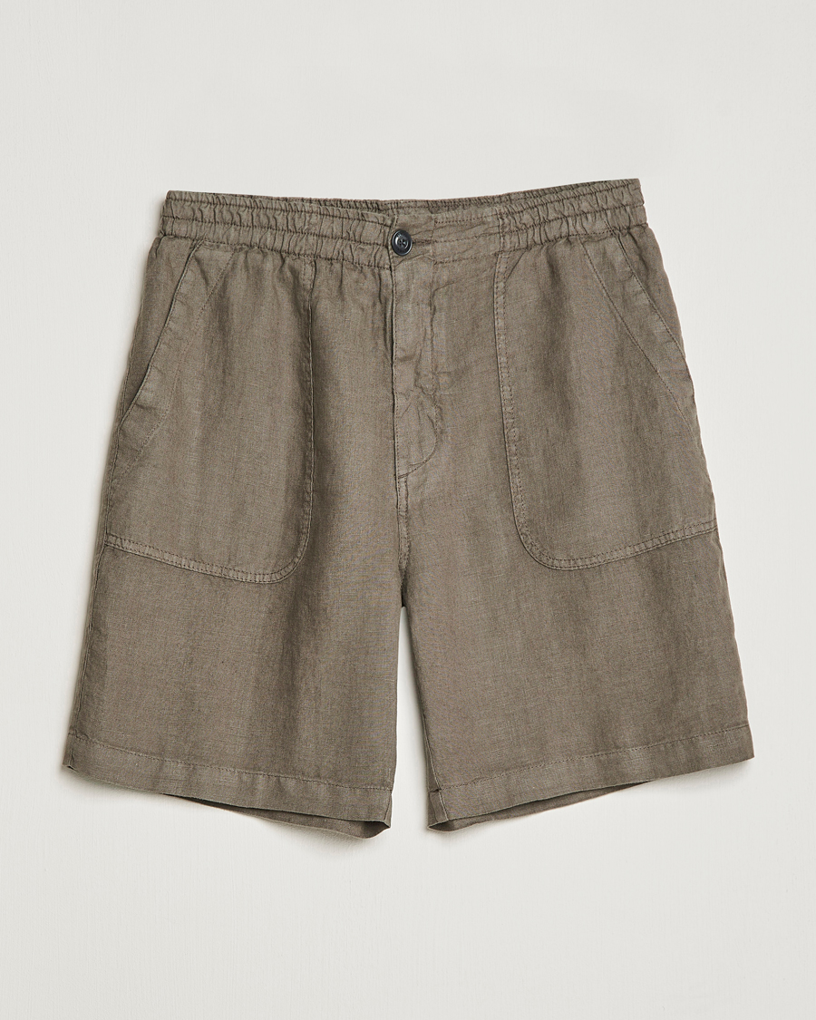 Homme | Shorts | Altea | Linen Shorts Olive