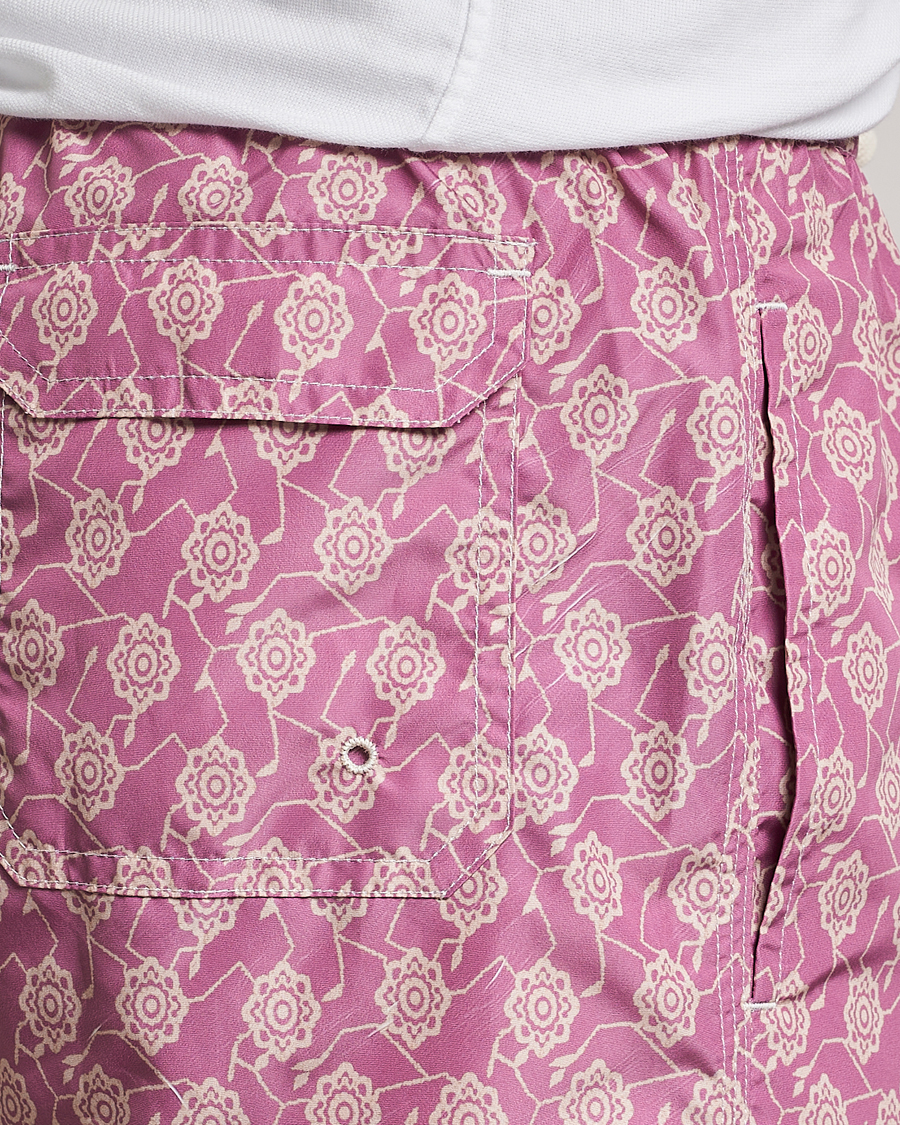 Homme | Maillots De Bain | Altea | Printed Swim Trunks Pale Burgundy