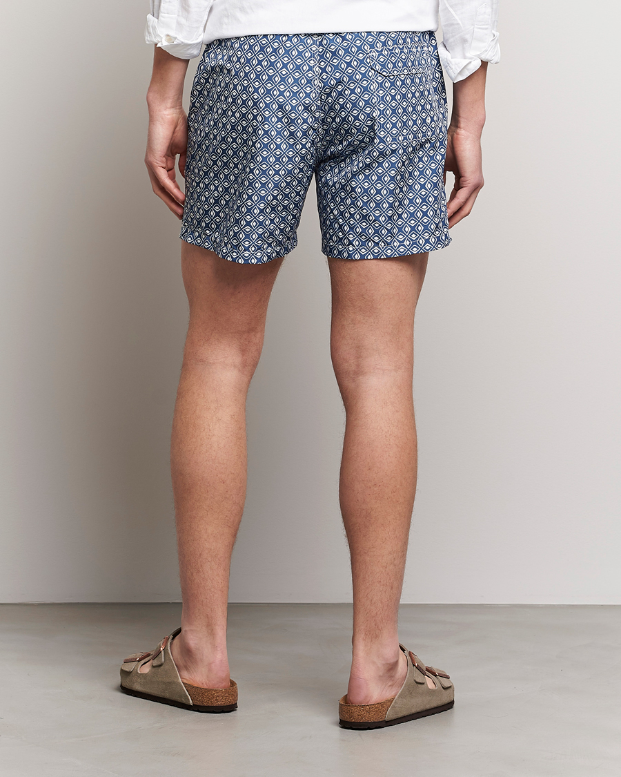 Homme | Maillots De Bain | Altea | Printed Swim Trunks Navy