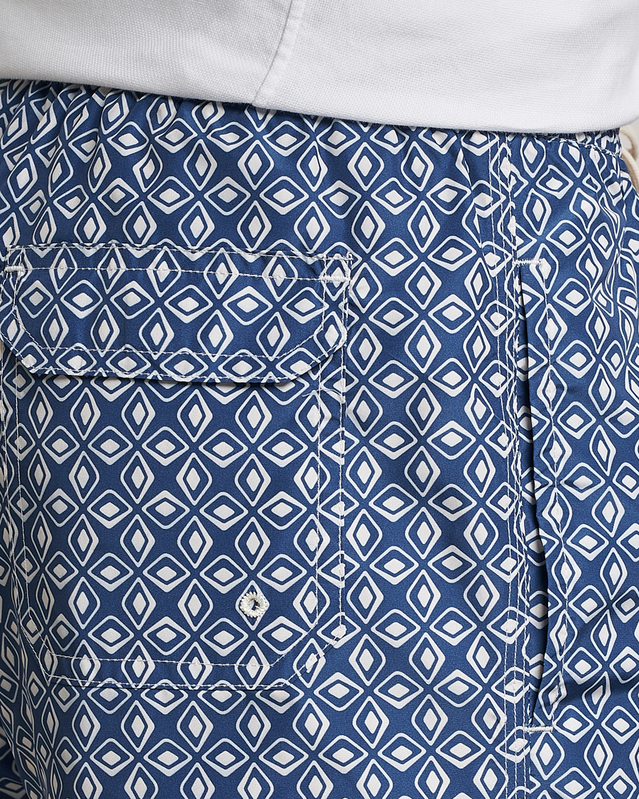 Homme | Maillots De Bain | Altea | Printed Swim Trunks Navy