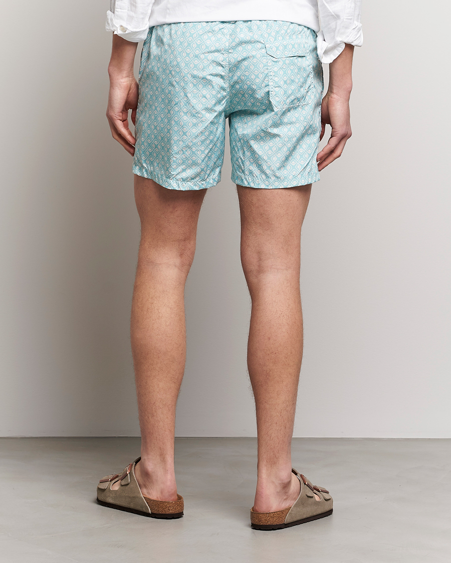 Homme | Maillots De Bain | Altea | Printed Swim Trunks Light Blue