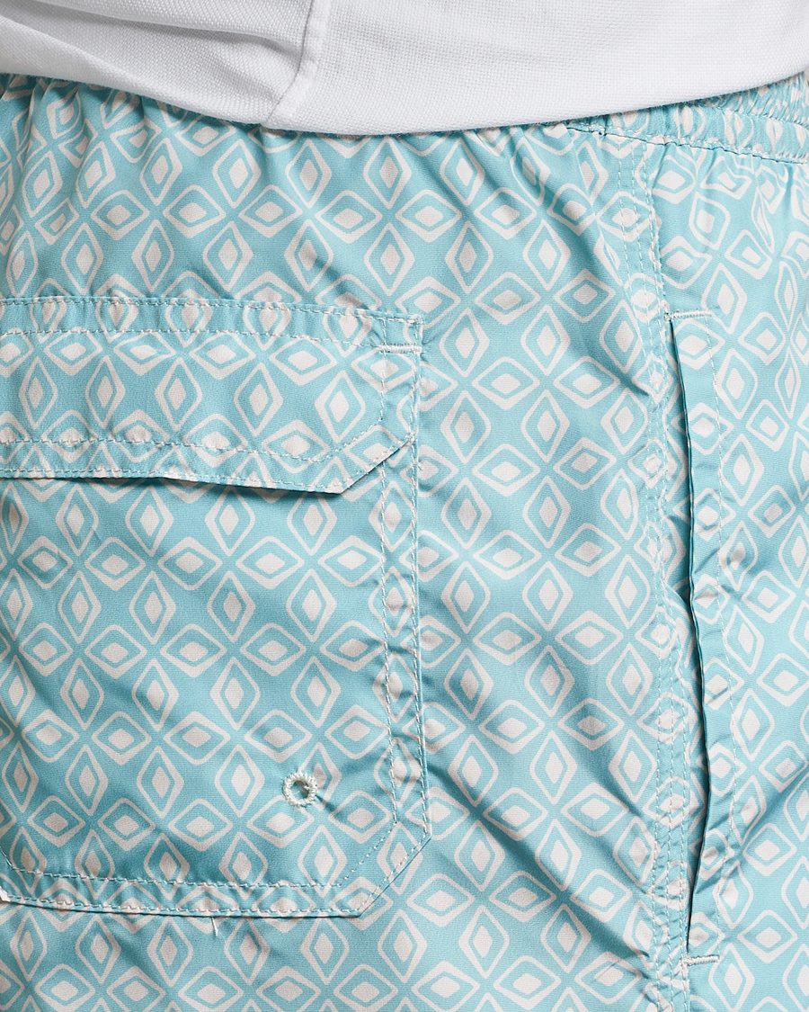 Homme | Maillots De Bain | Altea | Printed Swim Trunks Light Blue
