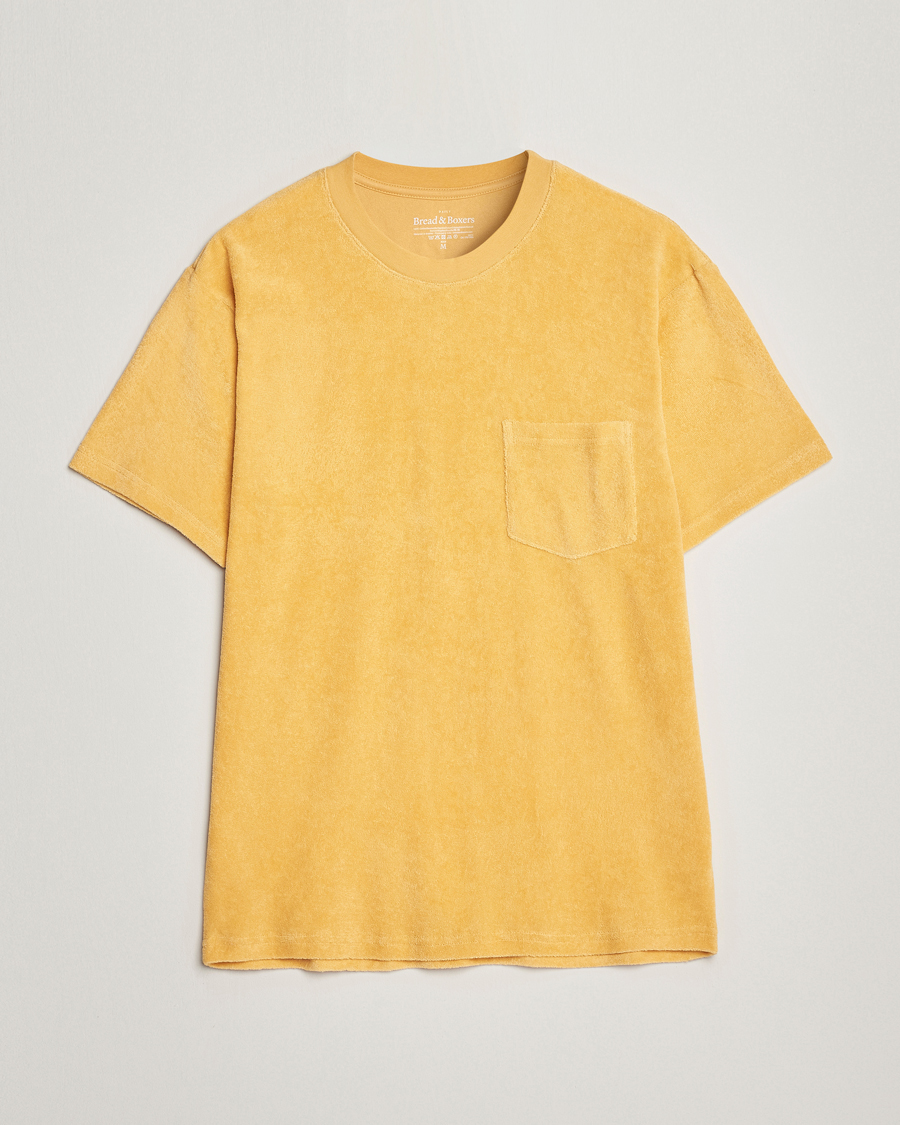 Homme | T-shirts | Bread & Boxers | Terry Crew Neck T-Shirt Sahara Sun