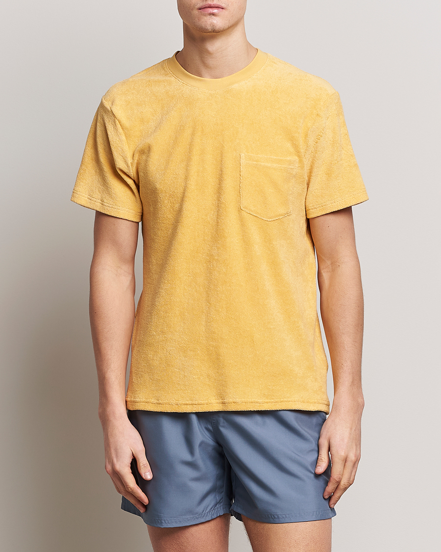 Homme | T-shirts | Bread & Boxers | Terry Crew Neck T-Shirt Sahara Sun