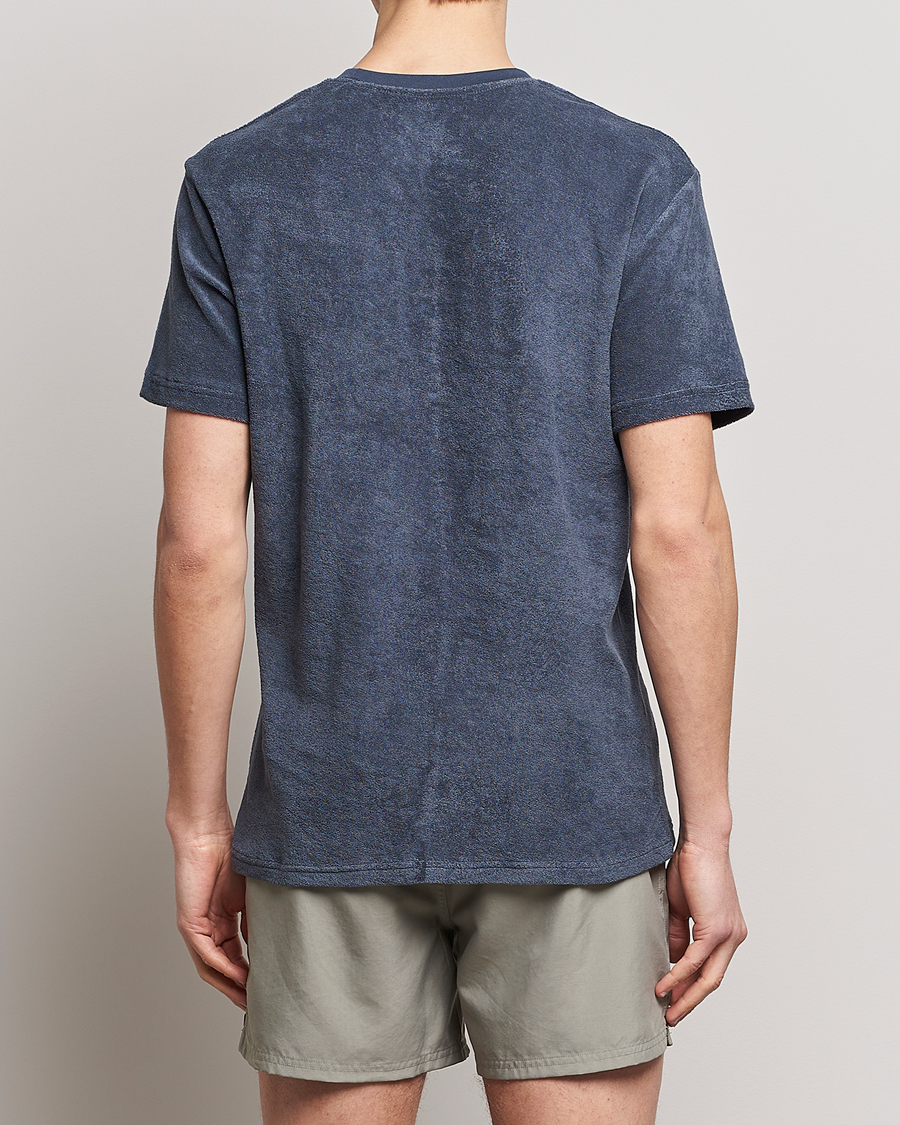 Homme | T-shirts | Bread & Boxers | Terry Crew Neck T-Shirt Smoky Blue