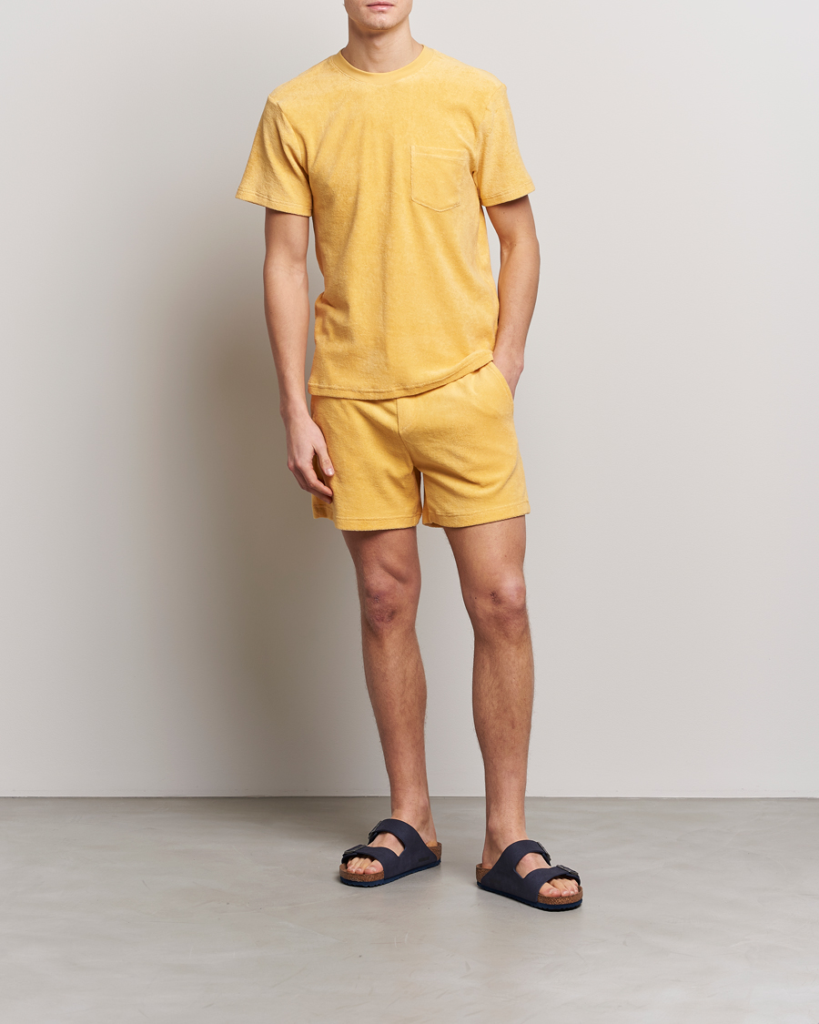 Homme | Shorts | Bread & Boxers | Terry Drawstring Shorts Sahara Sun