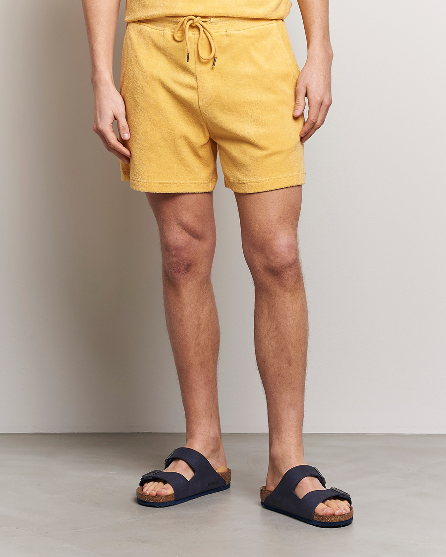 Homme | Shorts | Bread & Boxers | Terry Drawstring Shorts Sahara Sun