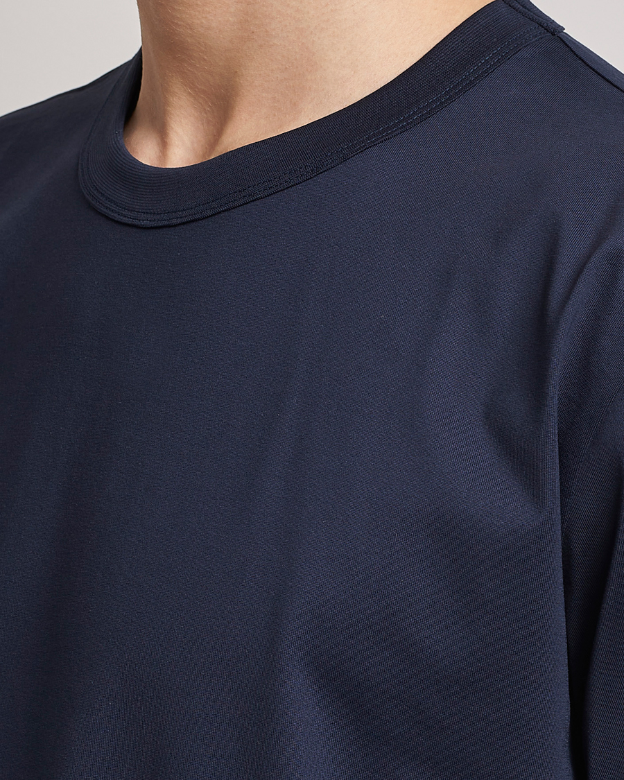 Homme | T-shirts | Bread & Boxers | Pima Cotton Crew Neck T-Shirt Navy Blue