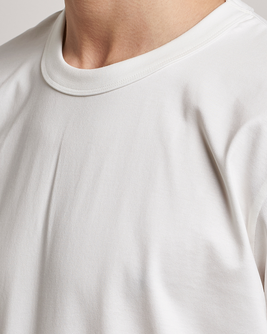 Homme | T-shirts | Bread & Boxers | Pima Cotton Crew Neck T-Shirt Ivory
