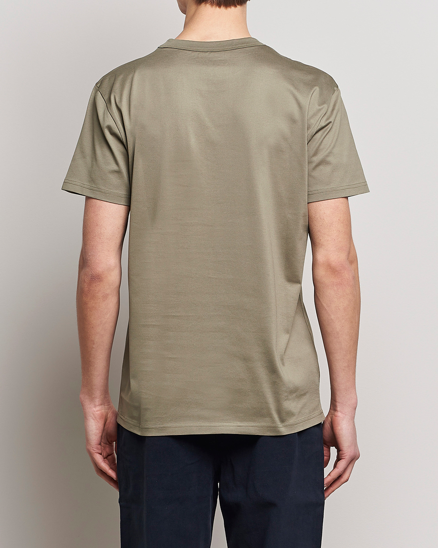 Homme | T-shirts | Bread & Boxers | Heavy Pima Cotton Crew Neck T-Shirt Sage Green