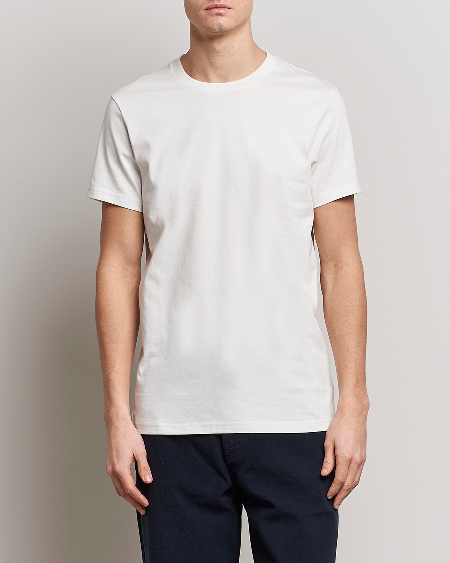 Homme | T-shirts | Bread & Boxers | Heavy Cotton Crew Neck Tee Ivory