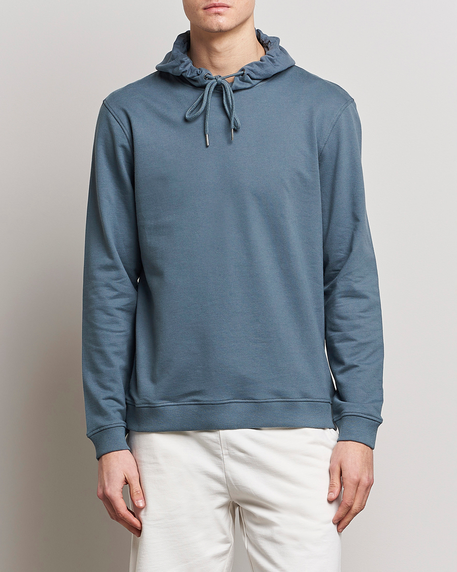 Homme | Pulls Et Tricots | Bread & Boxers | Loungwear Hoodie Smoky Blue