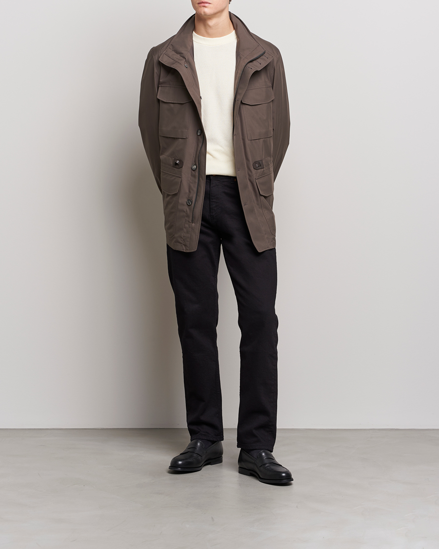 Homme | Manteaux Et Vestes | Brioni | Performa Silk Field Jacket Olive
