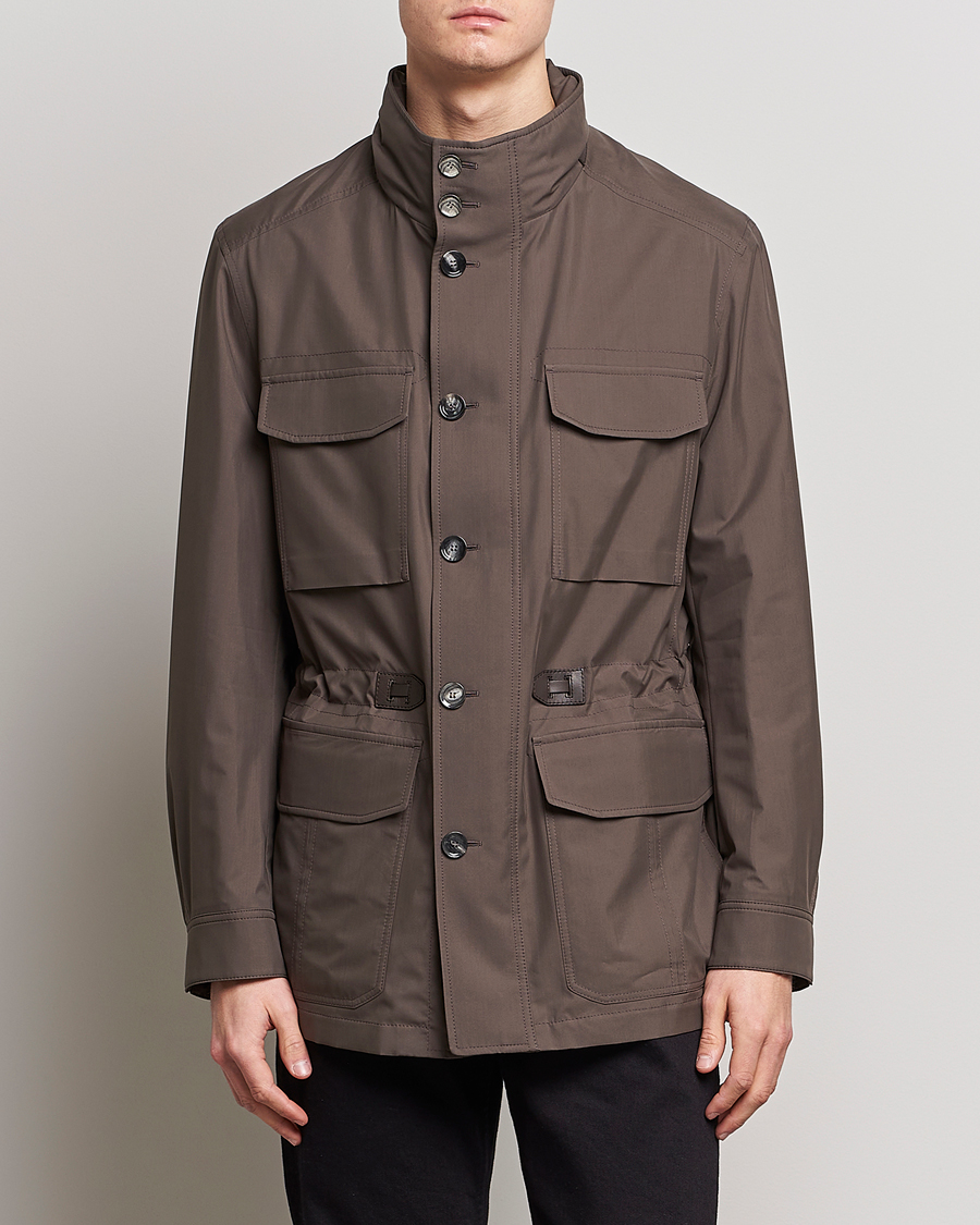 Homme | Manteaux Et Vestes | Brioni | Performa Silk Field Jacket Olive
