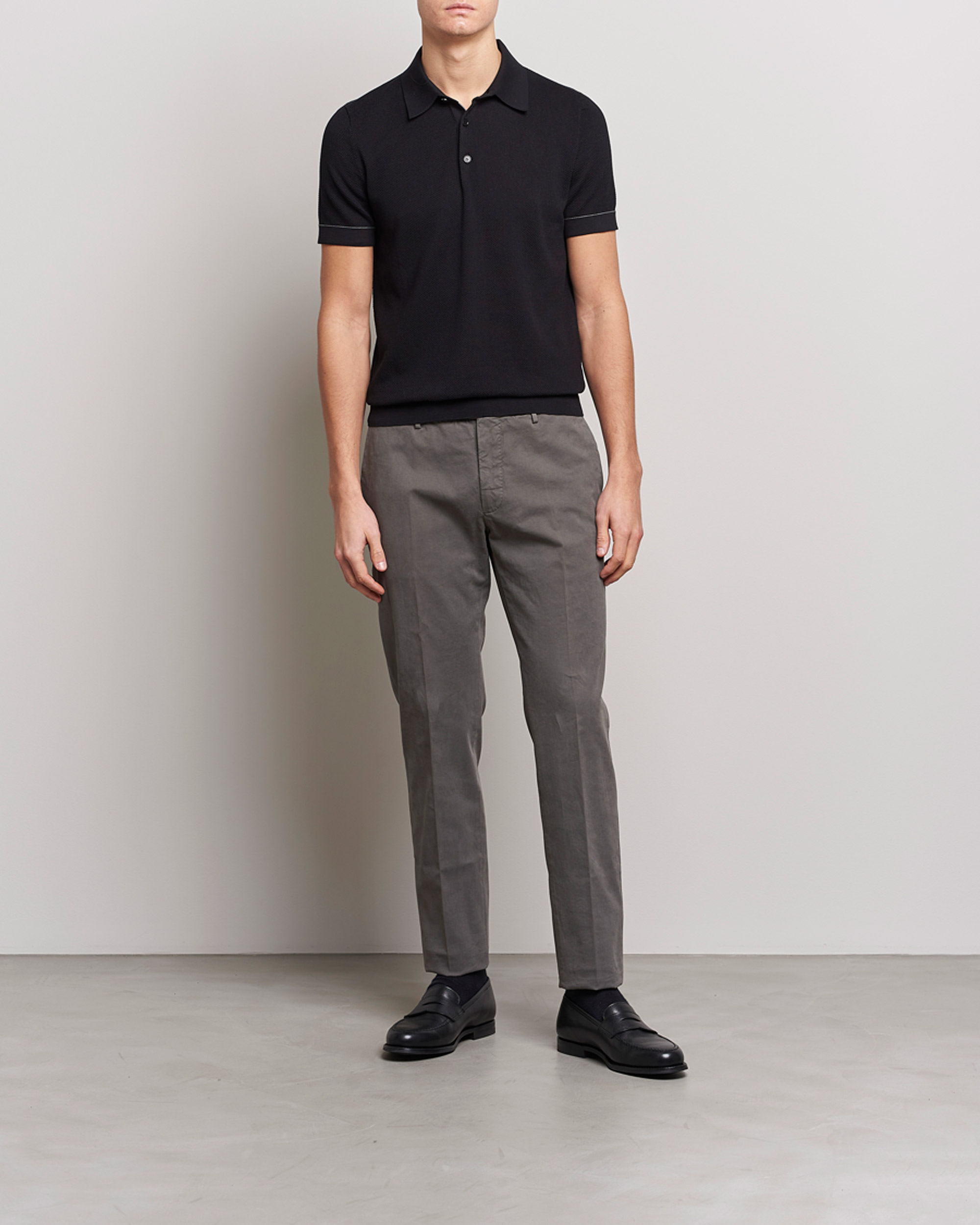 Homme | Pulls Et Tricots | Brioni | Sea Island Knit Polo Black