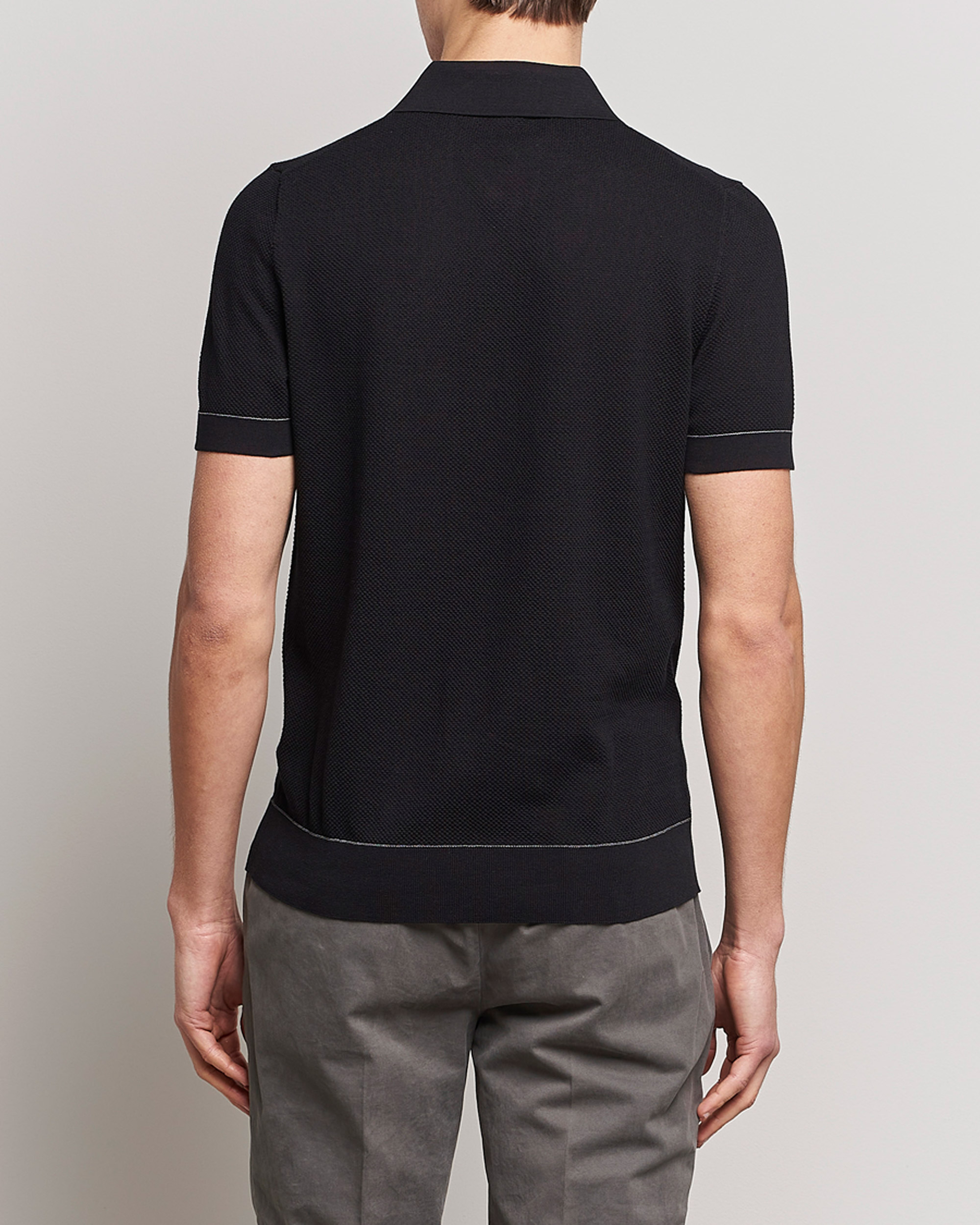 Homme | Pulls Et Tricots | Brioni | Sea Island Knit Polo Black