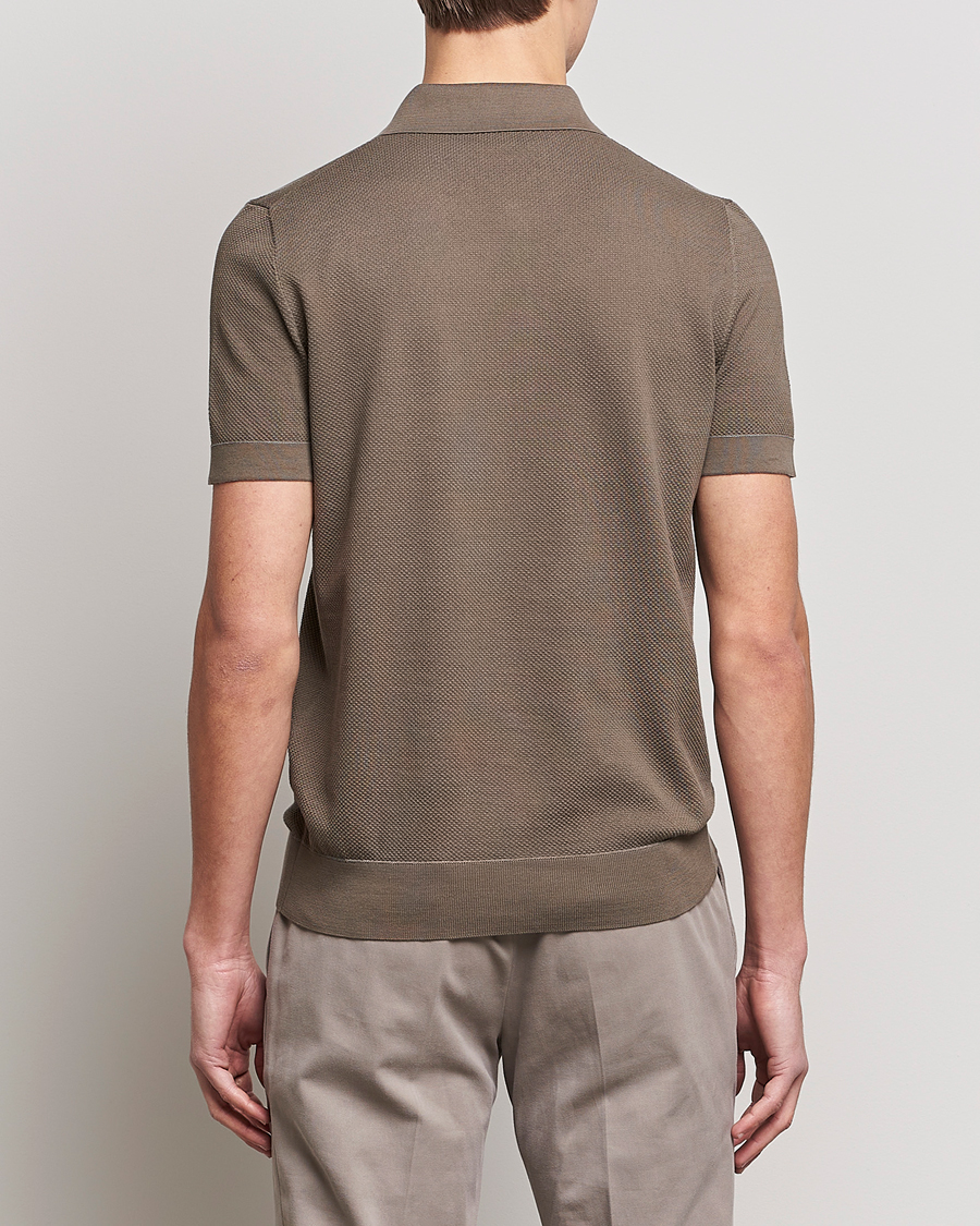 Homme | Pulls Et Tricots | Brioni | Sea Island Knit Polo Olive
