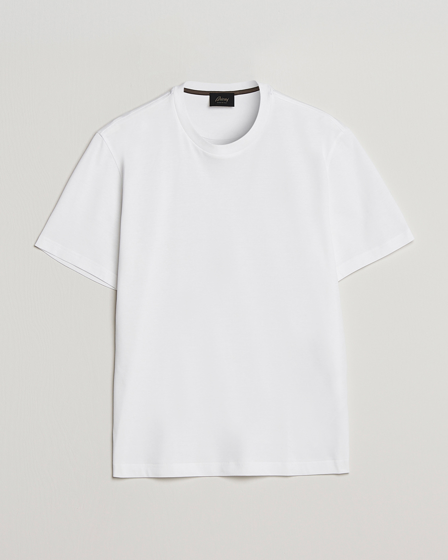 Homme | T-shirts | Brioni | Short Sleeve Cotton T-Shirt White