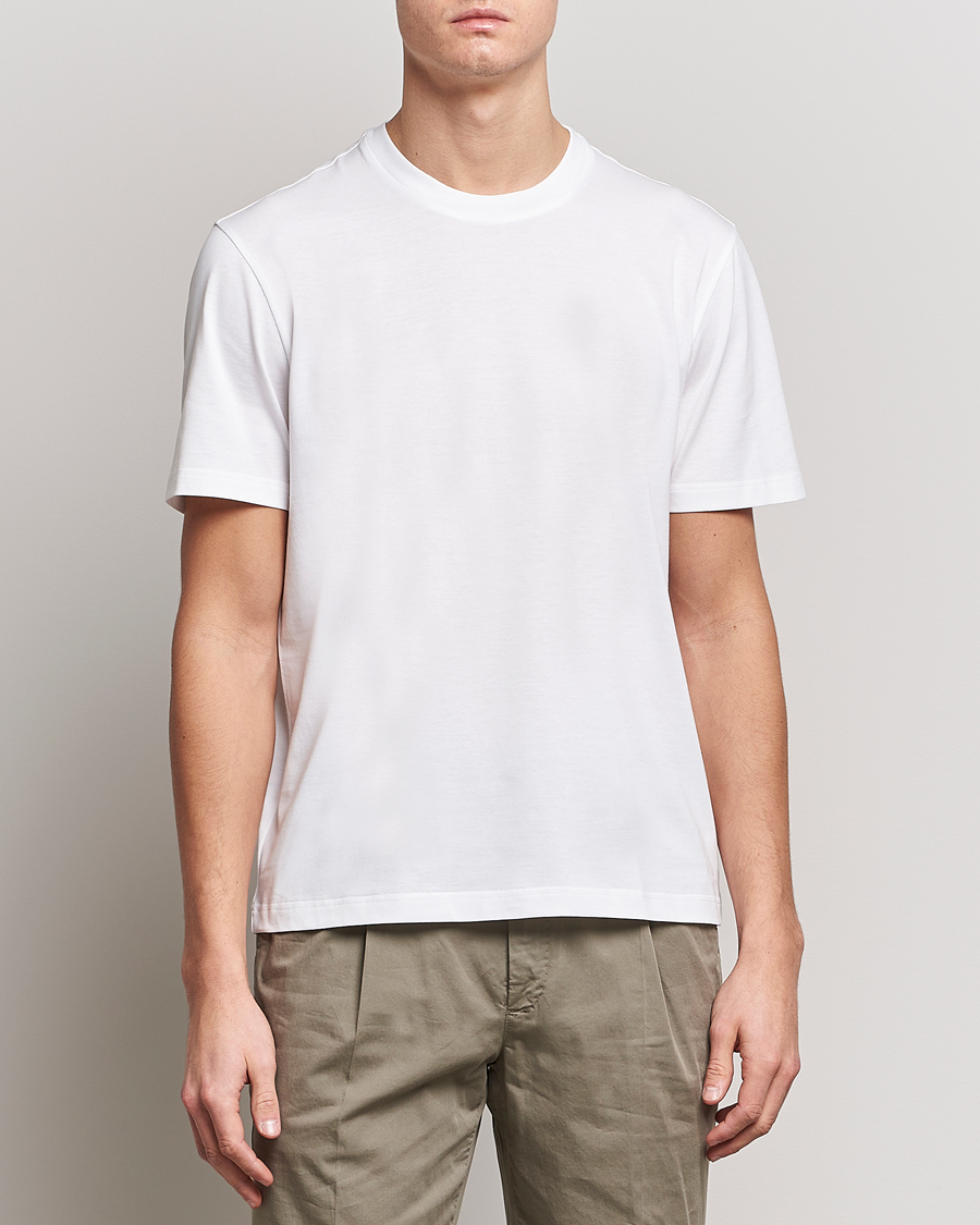 Homme | T-shirts | Brioni | Short Sleeve Cotton T-Shirt White
