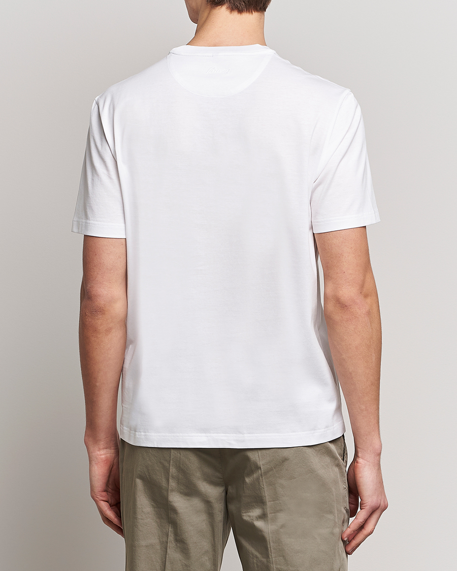 Homme | T-shirts | Brioni | Short Sleeve Cotton T-Shirt White