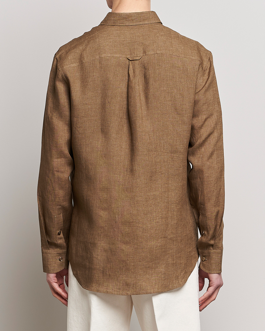 Homme | Chemises | Brioni | Linen Overshirt Military