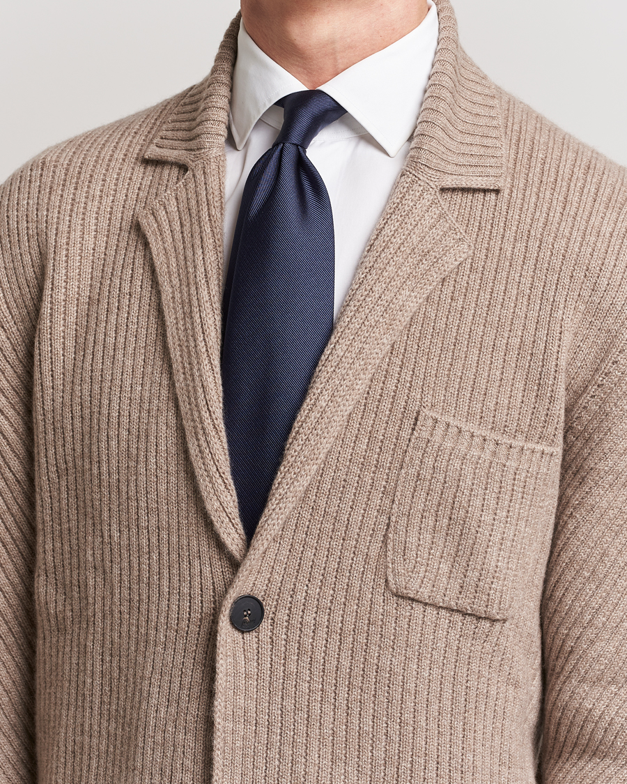 Homme | Brioni Testimonial Jacquard Silk Tie Navy | Brioni | Testimonial Jacquard Silk Tie Navy