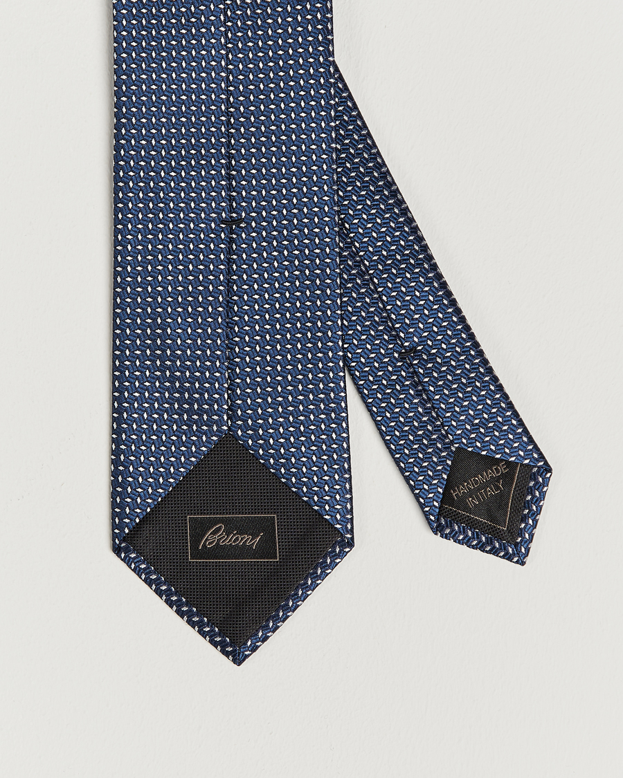 Homme | Brioni Microstructure Silk Tie Navy | Brioni | Microstructure Silk Tie Navy