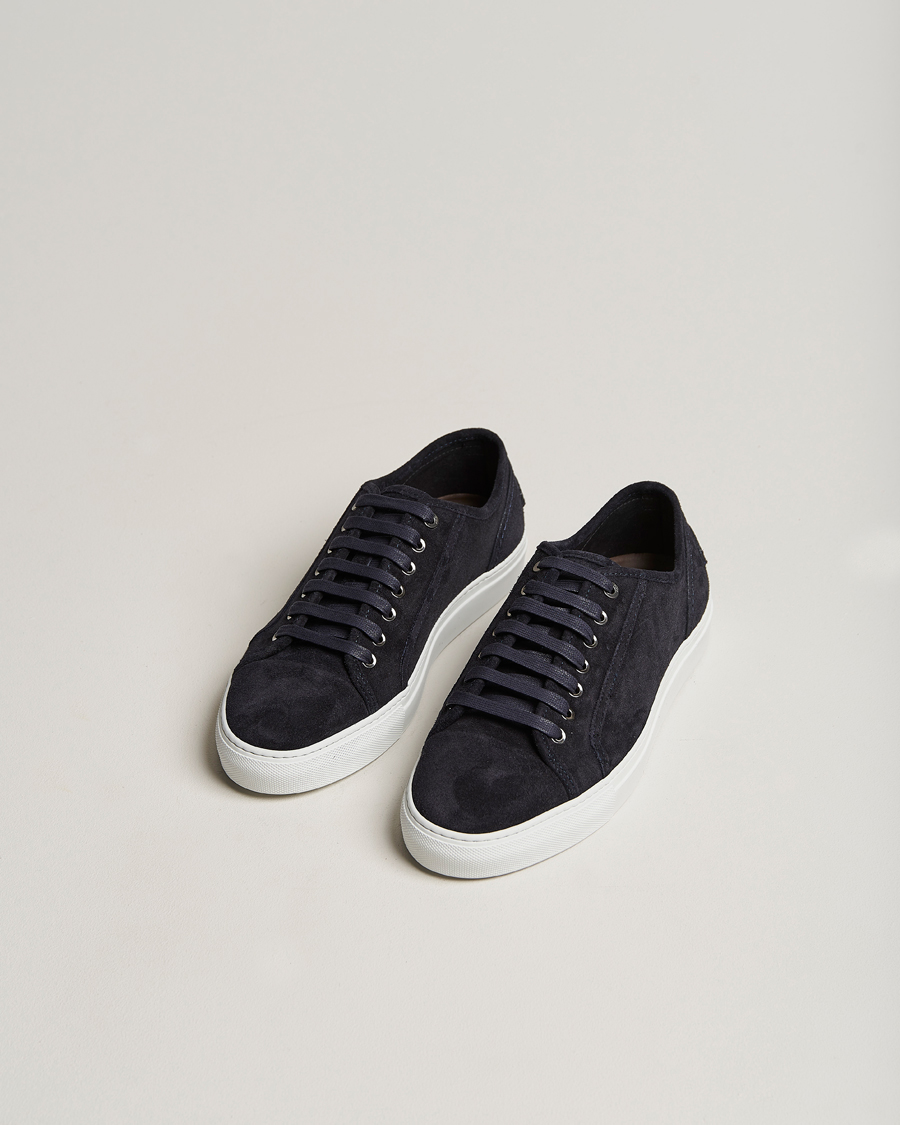 Homme | Brioni Casetta Suede Sneakers Navy | Brioni | Casetta Suede Sneakers Navy