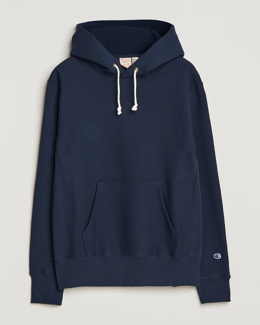 Homme | Pulls Et Tricots | Champion | Reverse Weave Soft Fleece Hood Navy