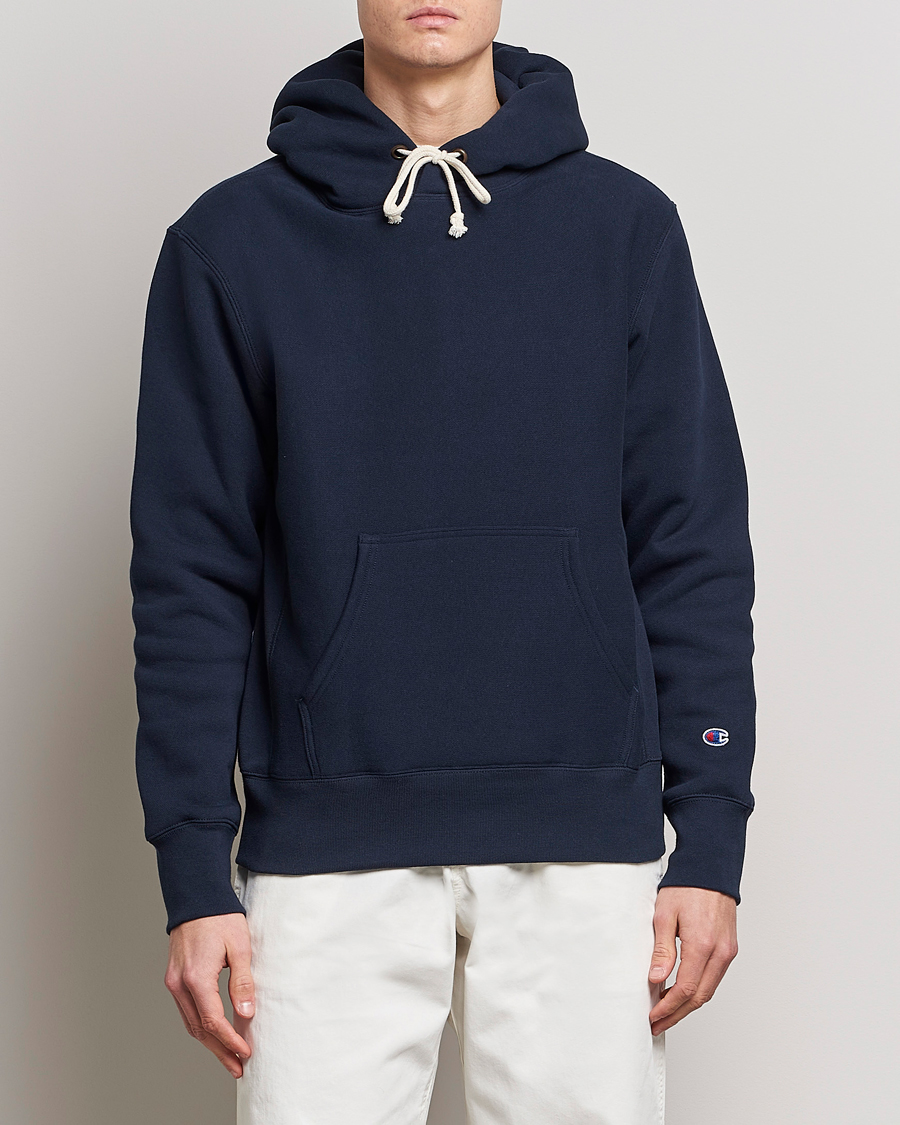 Homme | Pulls Et Tricots | Champion | Reverse Weave Soft Fleece Hood Navy