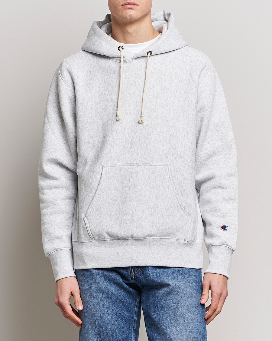 Homme | Pulls Et Tricots | Champion | Reverse Weave Soft Fleece Hood Grey Melange