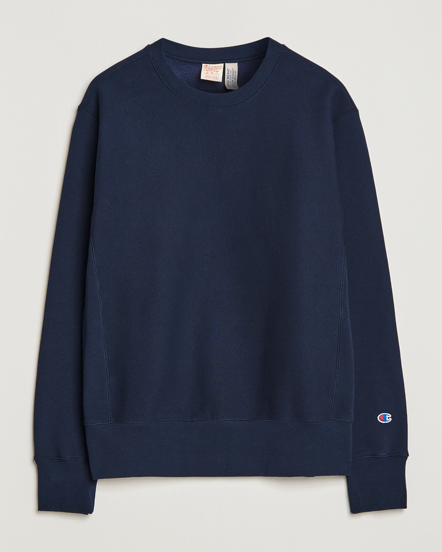 Homme | Pulls Et Tricots | Champion | Reverse Weave Soft Fleece Sweatshirt Navy