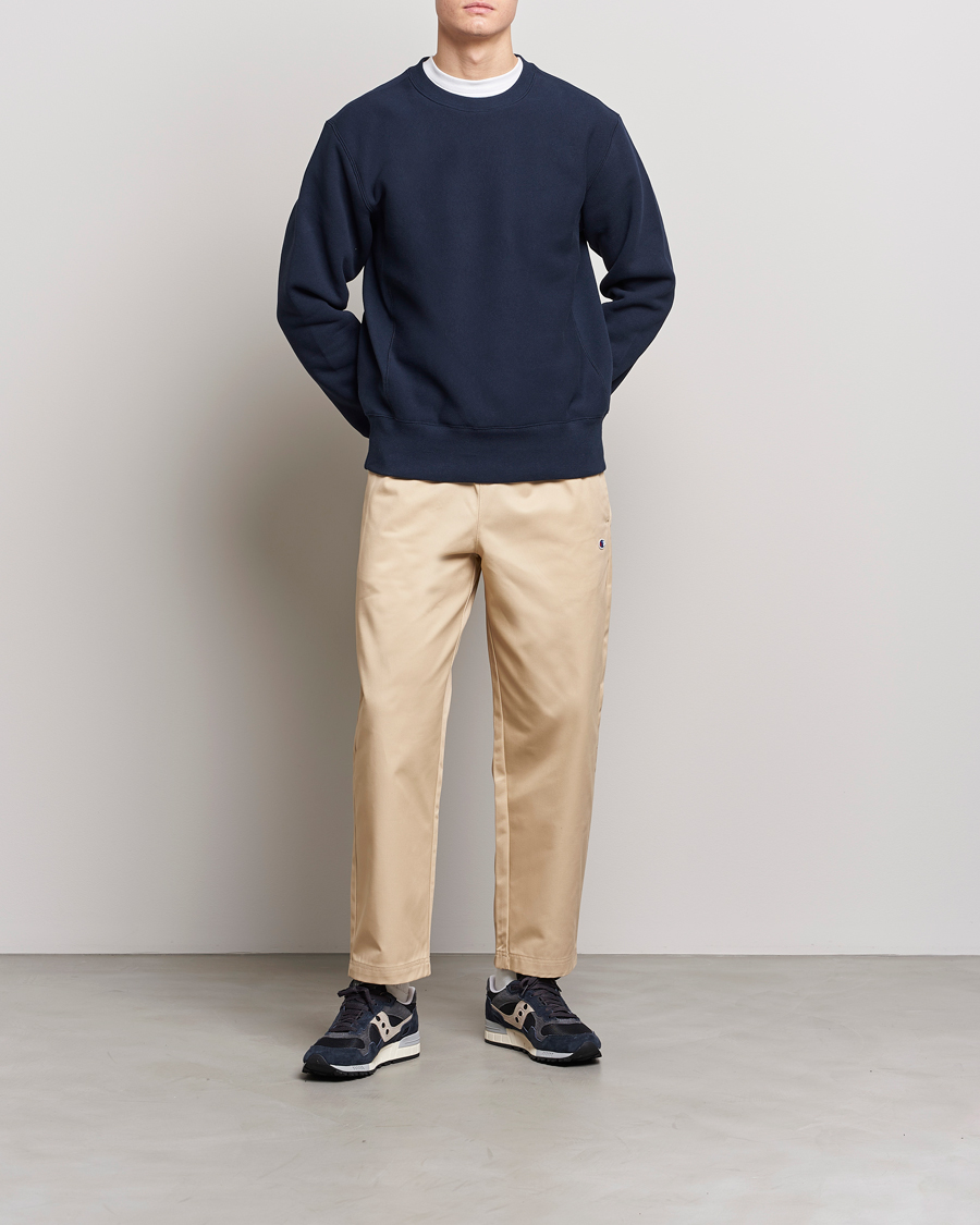 Homme | Pulls Et Tricots | Champion | Reverse Weave Soft Fleece Sweatshirt Navy