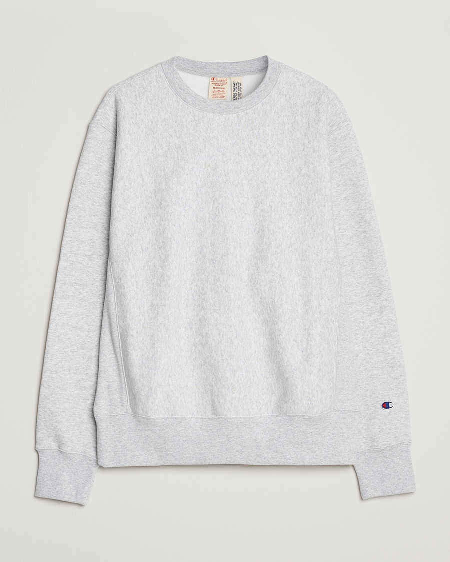 Homme | Pulls Et Tricots | Champion | Reverse Weave Soft Fleece Sweatshirt Grey Melange