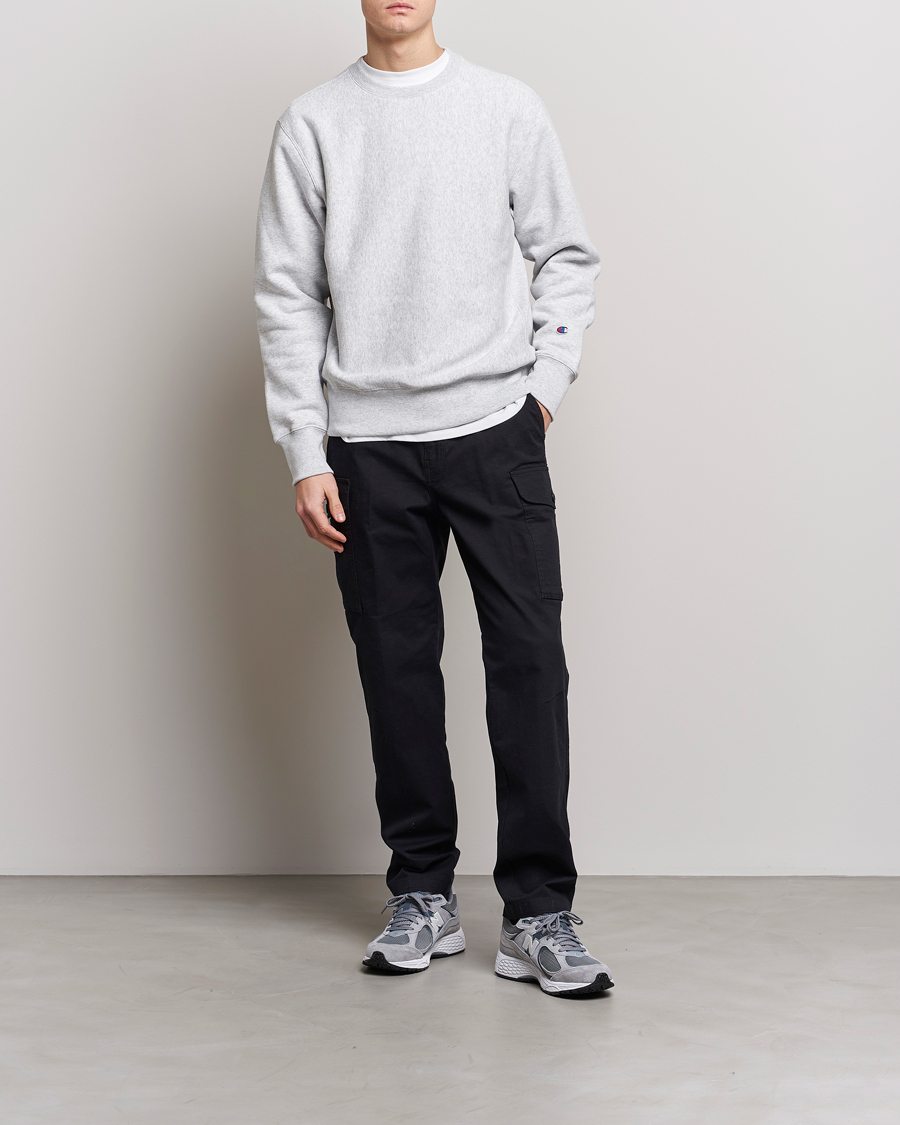 Homme | Pulls Et Tricots | Champion | Reverse Weave Soft Fleece Sweatshirt Grey Melange