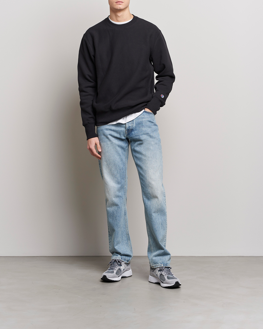 Homme | Pulls Et Tricots | Champion | Reverse Weave Soft Fleece Sweatshirt Black