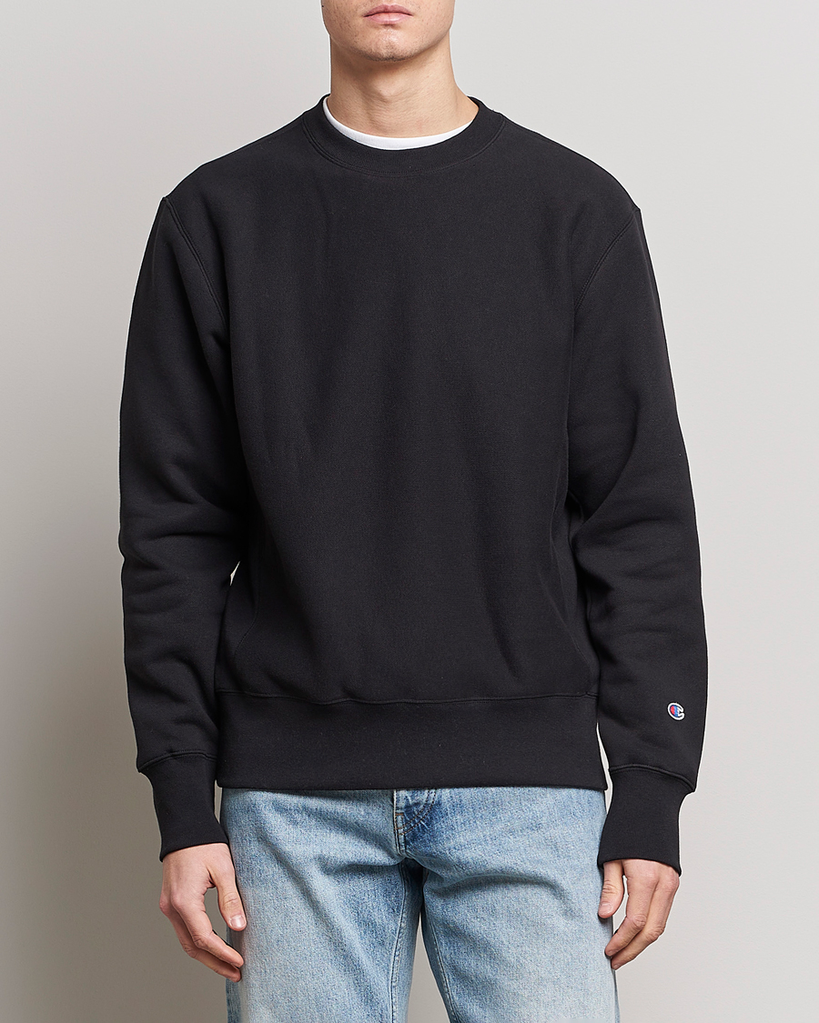 Homme | Pulls Et Tricots | Champion | Reverse Weave Soft Fleece Sweatshirt Black