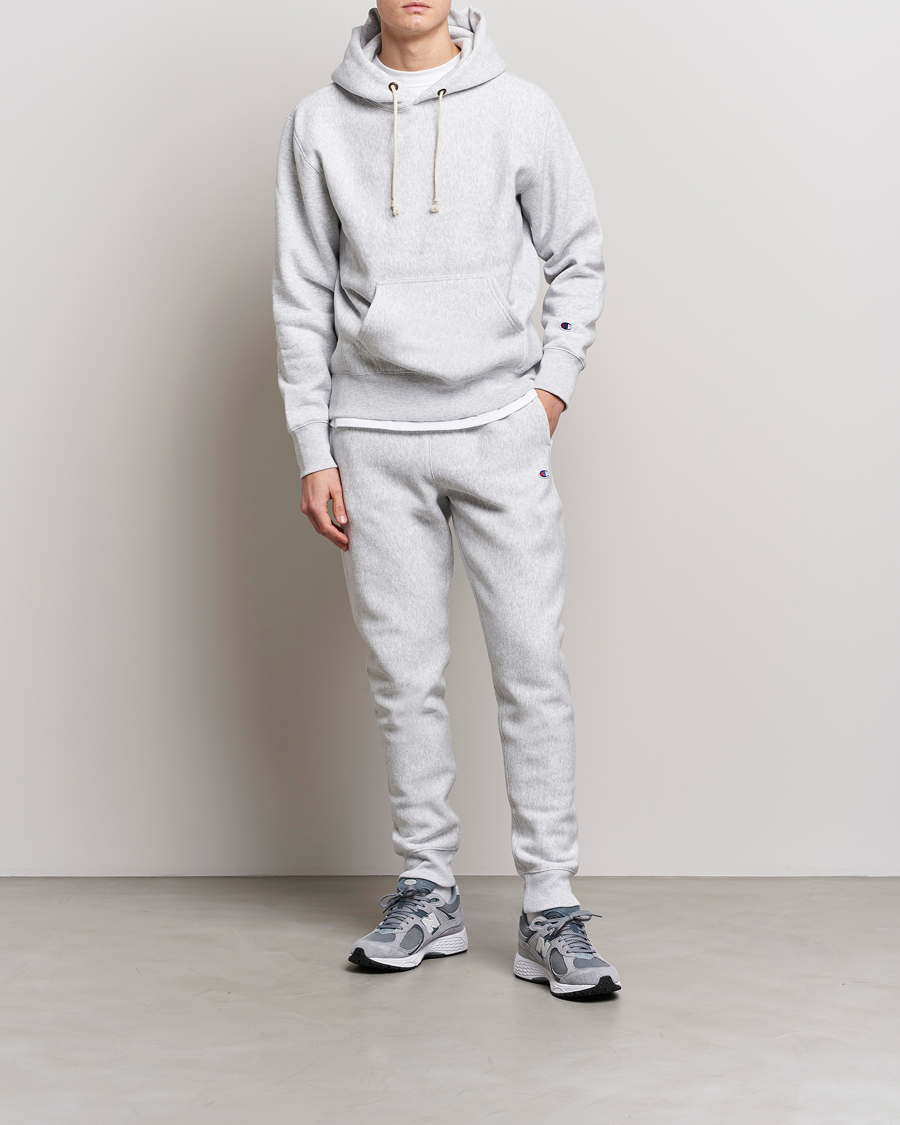 Homme | Pantalons | Champion | Reverse Weave Soft Fleece Sweatpants Grey Melange