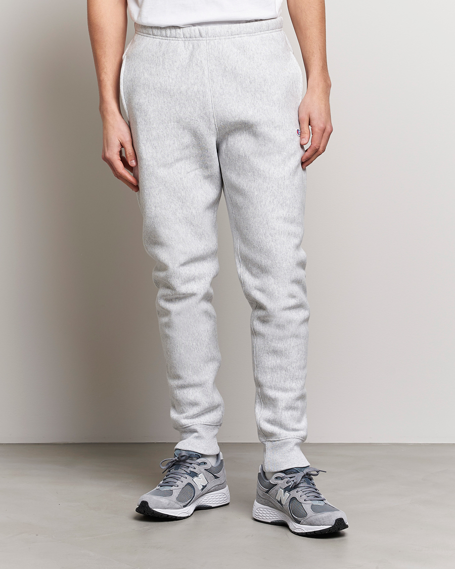 Homme | Pantalons | Champion | Reverse Weave Soft Fleece Sweatpants Grey Melange