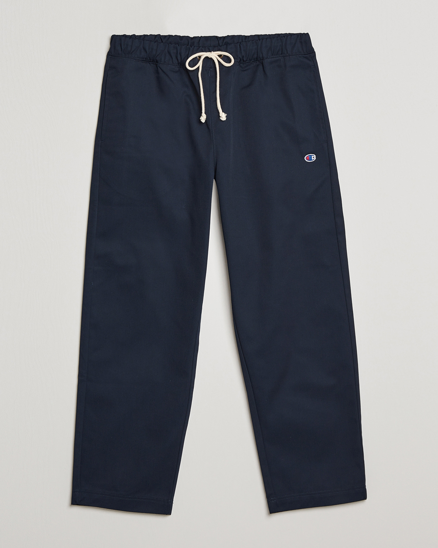 Homme | Pantalons | Champion | Straight Fit Twill Drawstring Pants Navy