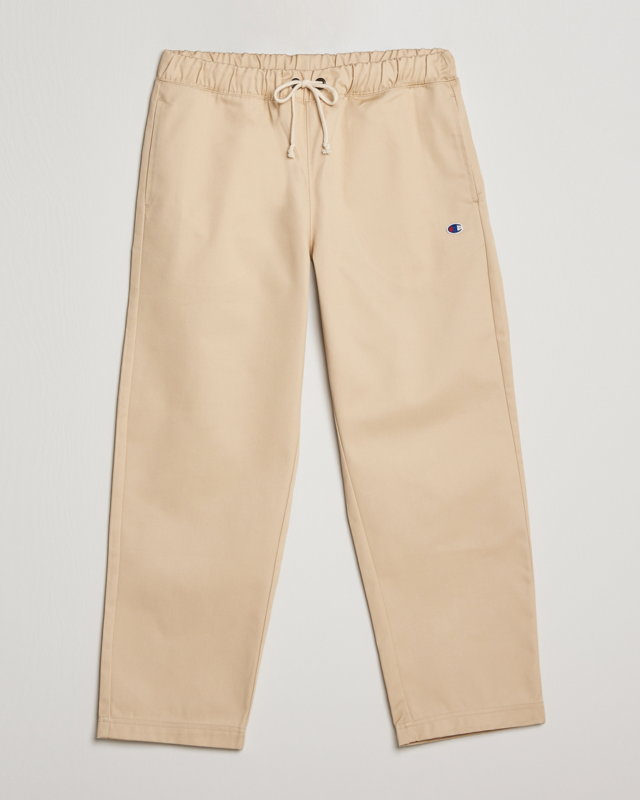Homme | Pantalons | Champion | Straight Fit Twill Drawstring Pants Irish Cream