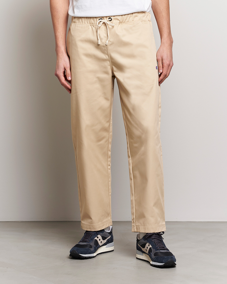 Homme | Pantalons | Champion | Straight Fit Twill Drawstring Pants Irish Cream