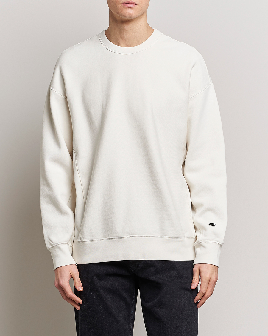 Homme | Pulls Et Tricots | Champion | Heritage Garment Dyed Sweatshirt Egret