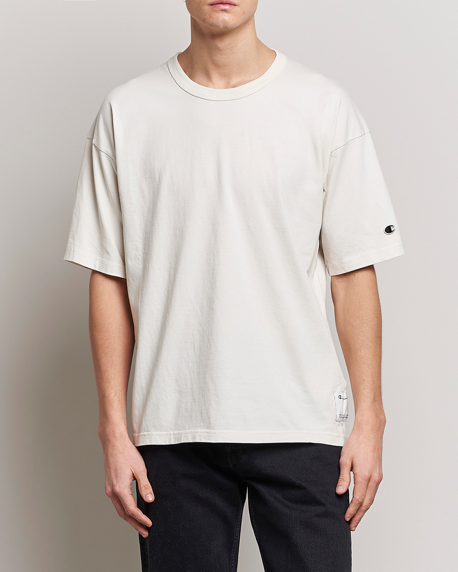 Homme | T-shirts | Champion | Heritage Garment Dyed T-Shirt Egret