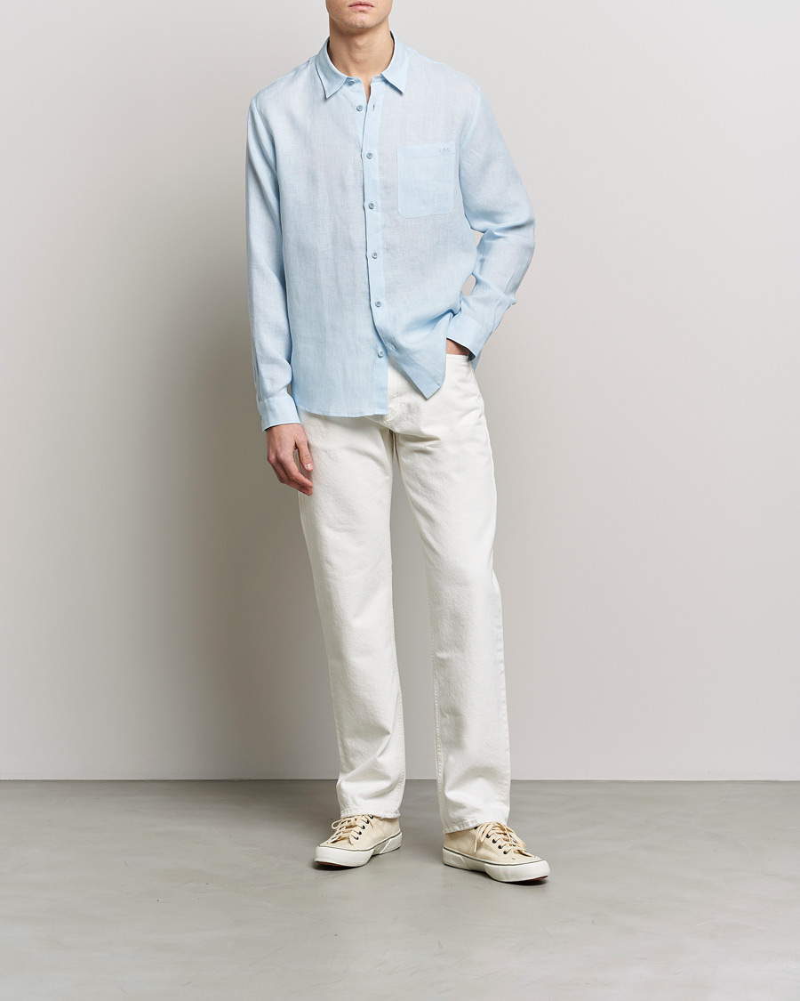 Homme | Chemises | A.P.C. | Cassel Linen Shirt Light Blue