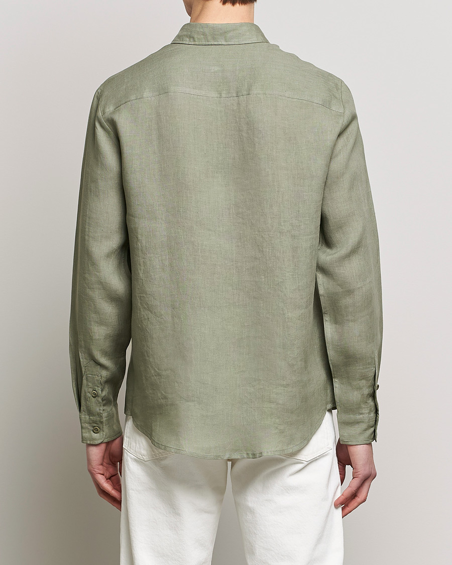 Homme | Chemises | A.P.C. | Cassel Linen Shirt Light Olive