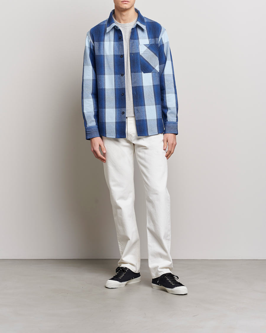 Homme | Chemises | A.P.C. | Basile Shirt Jacket Blue Plaid