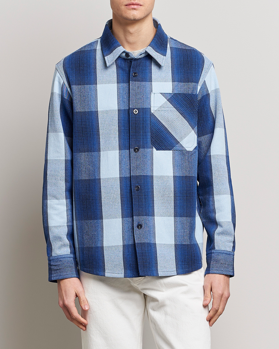 Homme | Chemises | A.P.C. | Basile Shirt Jacket Blue Plaid