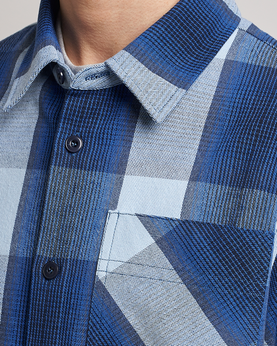 Homme | Chemises | A.P.C. | Basile Shirt Jacket Blue Plaid