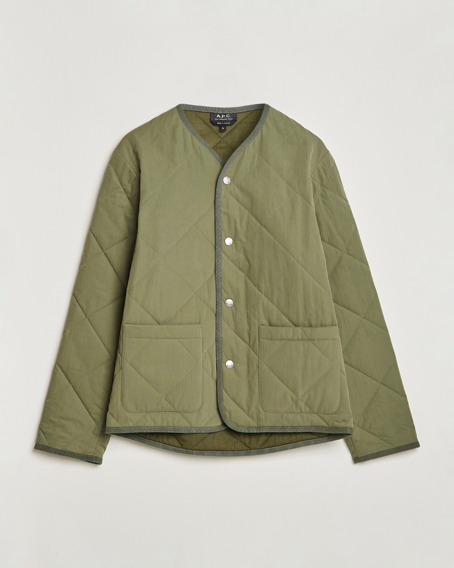 Homme | Manteaux Et Vestes | A.P.C. | Julien Quilted Jacket Olive